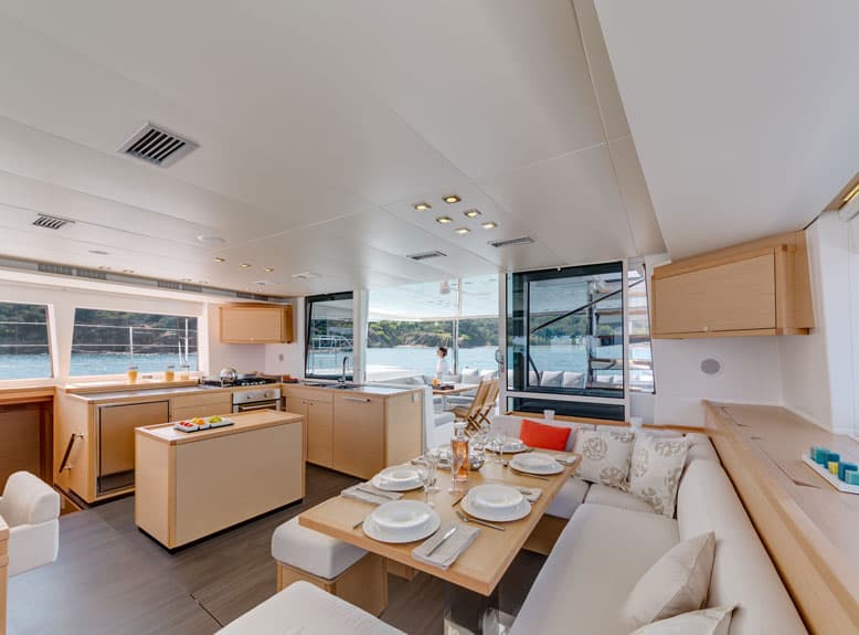 lagoon 560 saloon | The Catamaran Gurus lagoon 560 saloon