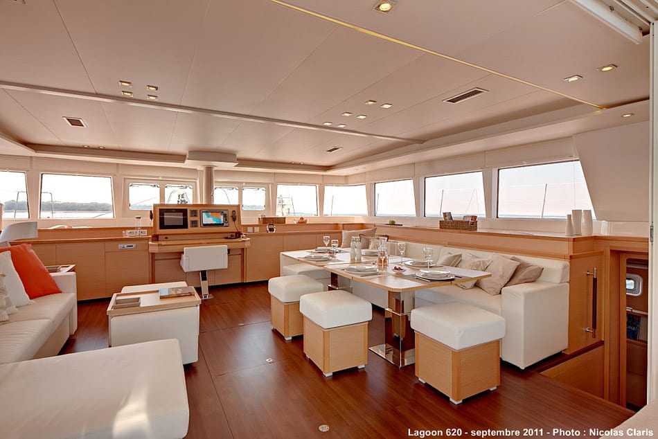 lagoon 620 saloon | The Catamaran Gurus lagoon 620 saloon