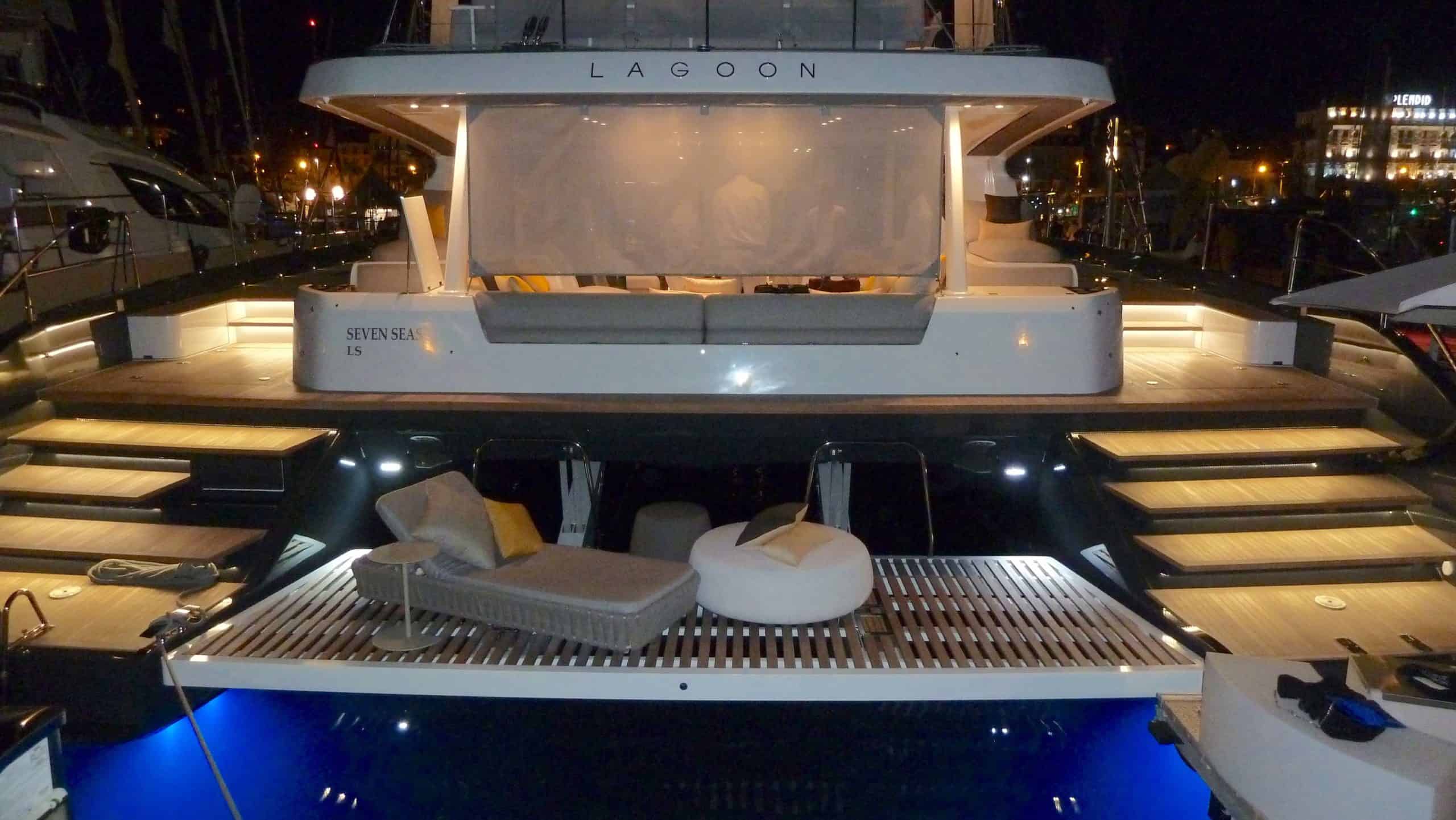 Lagoon77 aft deck