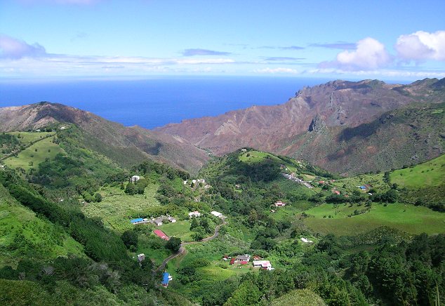 st helena island topography