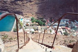 view over town st helena island