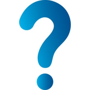 blue question mark