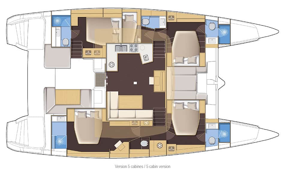 lagoon 52 catamaran interior