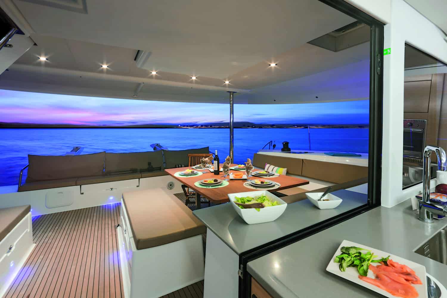 Saba 50 Catamaran exterior deck | The Catamaran Gurus Saba 50 Catamaran exterior deck