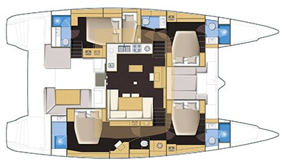 Lagoon 52 layout