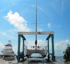 catamaran winterizing at dry dock can mean substantial savings to buy during off season