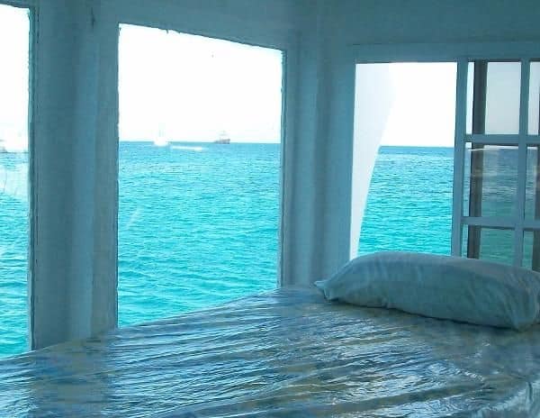 1989 fincat power catamaran cabin view
