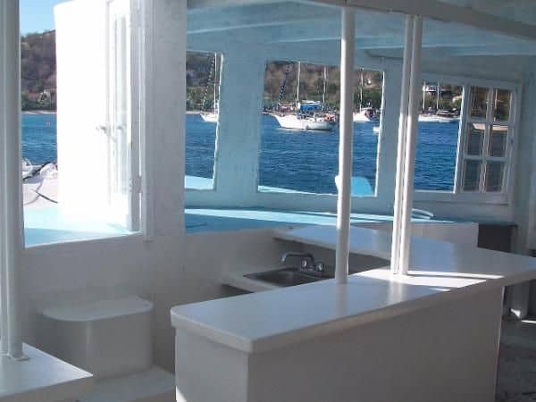 1989 fincat power catamaran galley