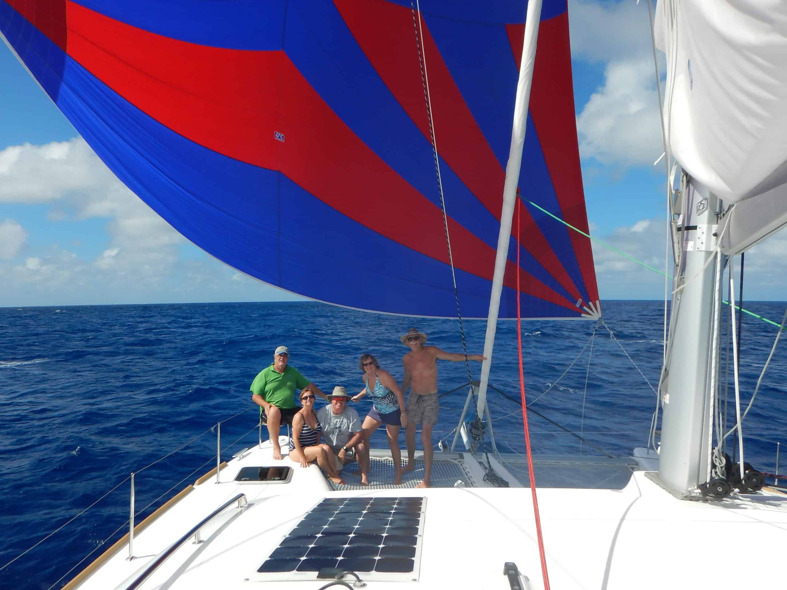 Crew and spinnaker