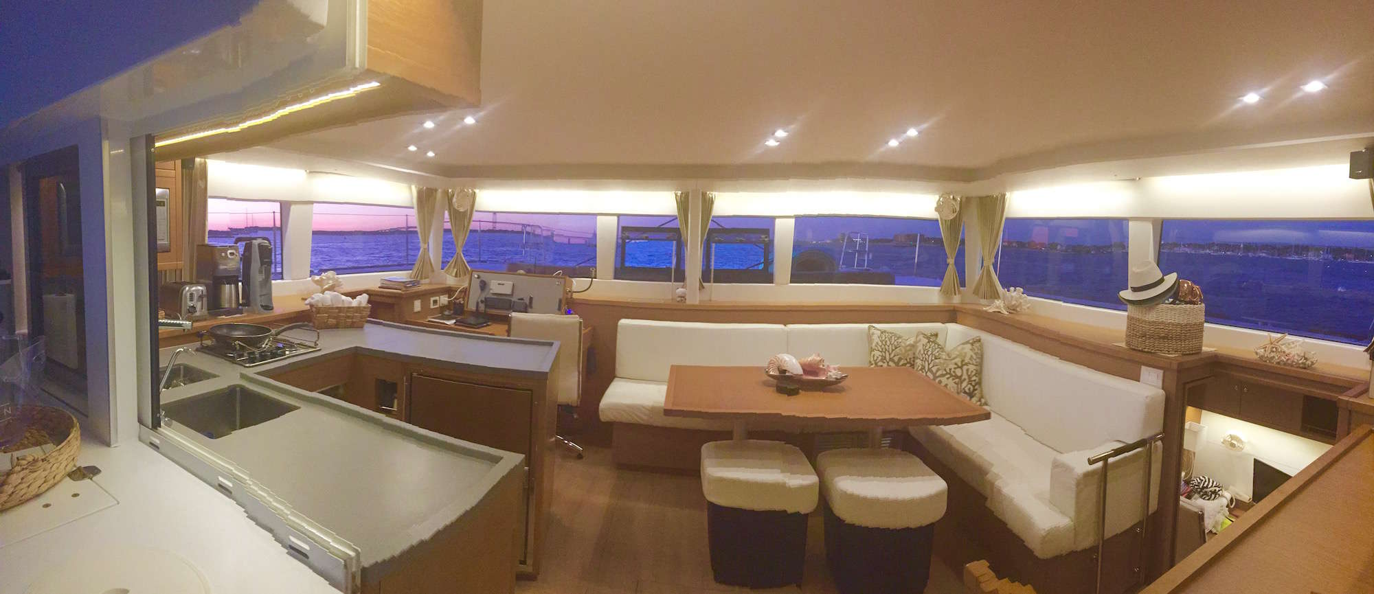 catamaran boat interior
