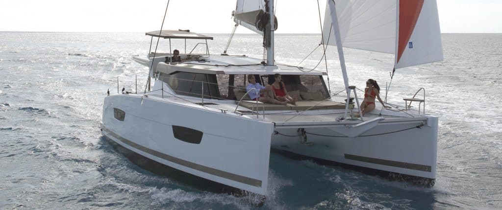 Lucia 40 sailing catamaran