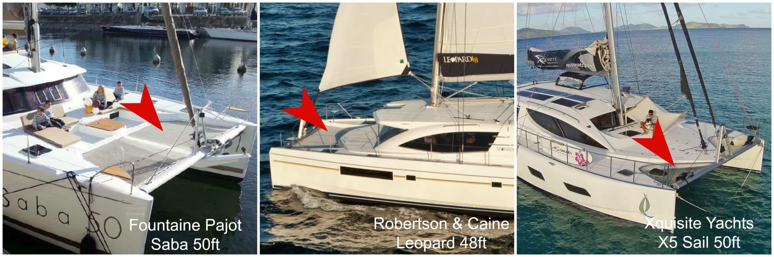 Catamaran foredeck