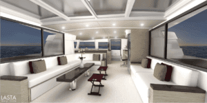 Bali 5.4 catamaran salon