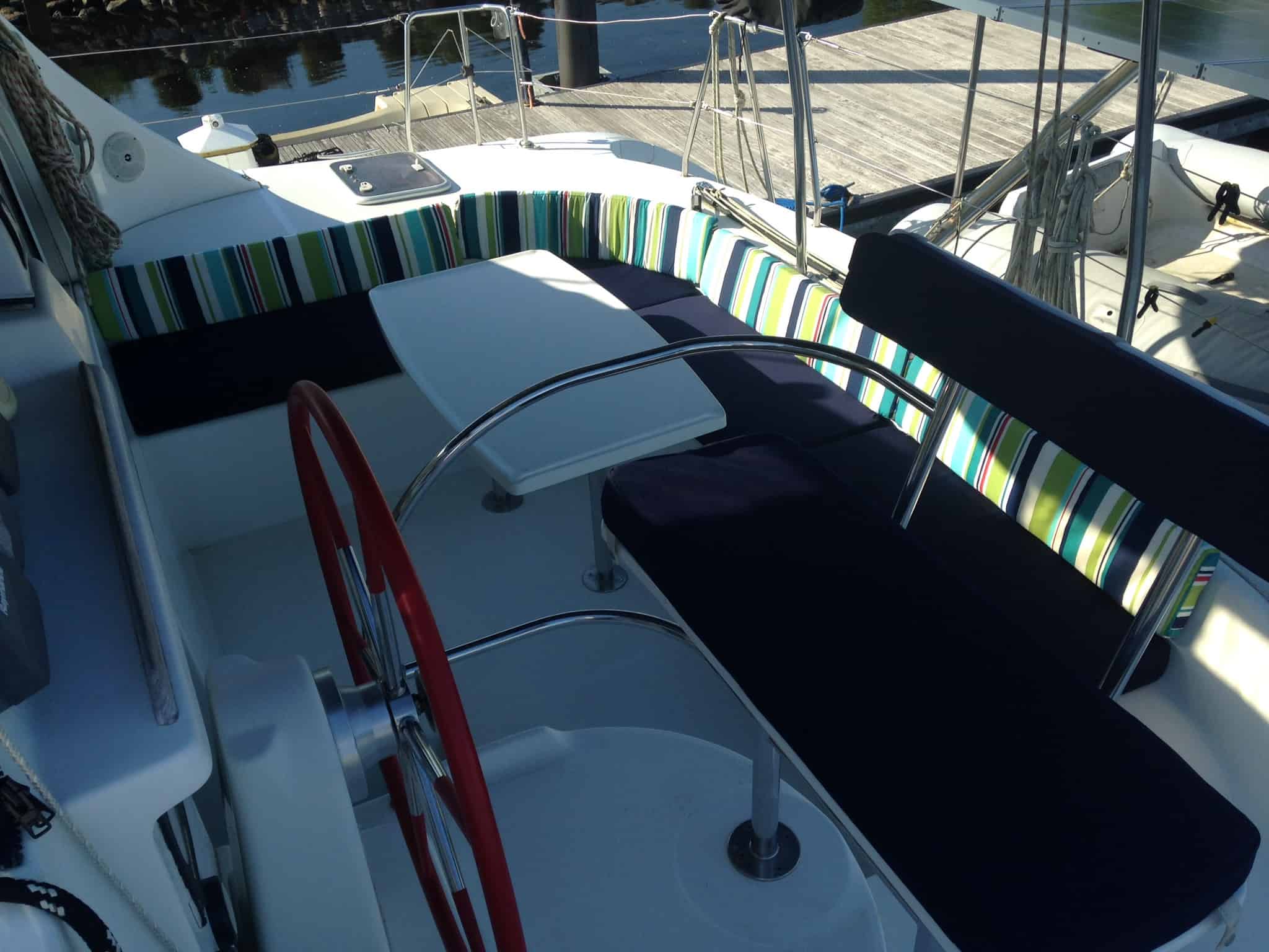 Lagoon380 cockpit