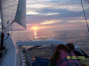 Corsair trimaran sailing