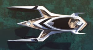 czyzewski design trimaran top view