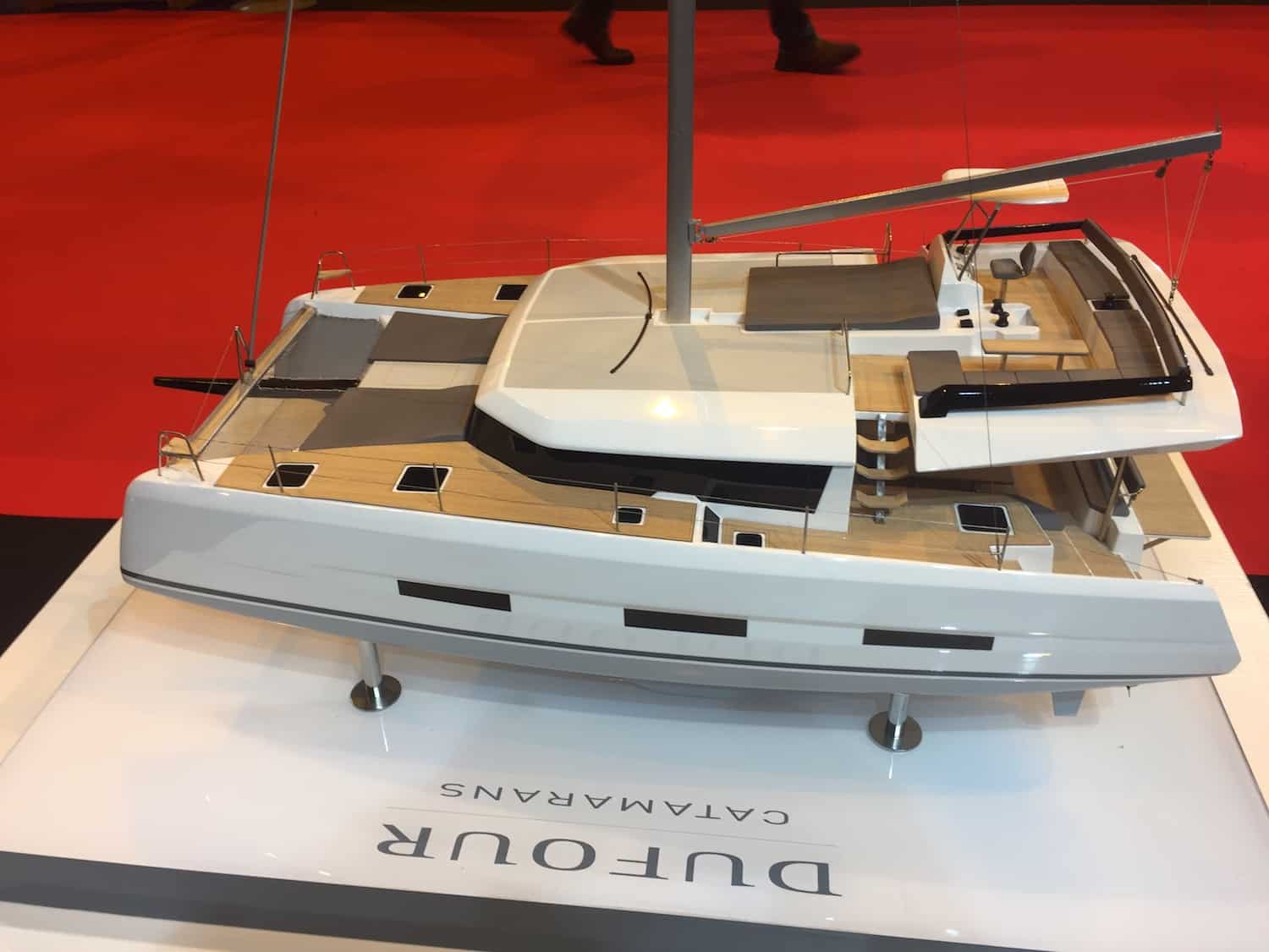 Dufour catamaran side