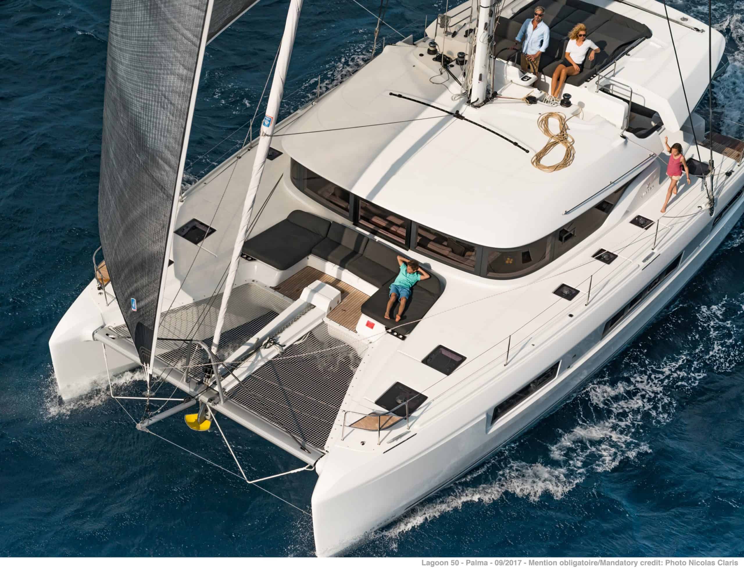 lagoon 50 top view