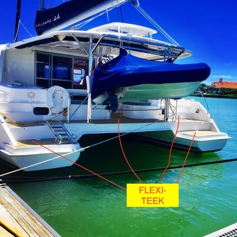 Leopard 44 has flexi-teek decking