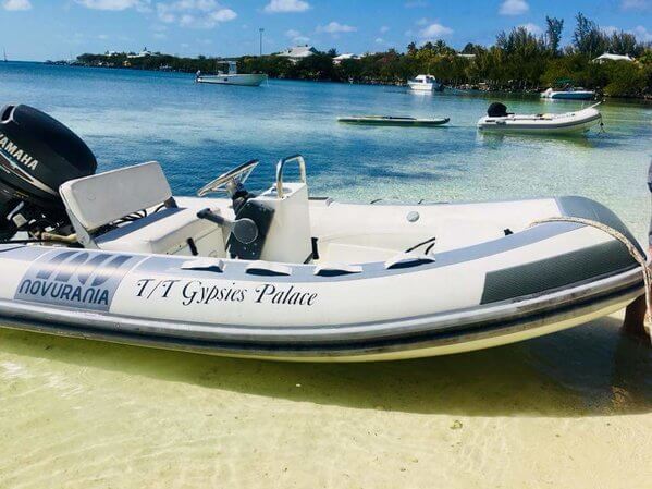 gypsies palace leopard 47pc catamaran dinghy