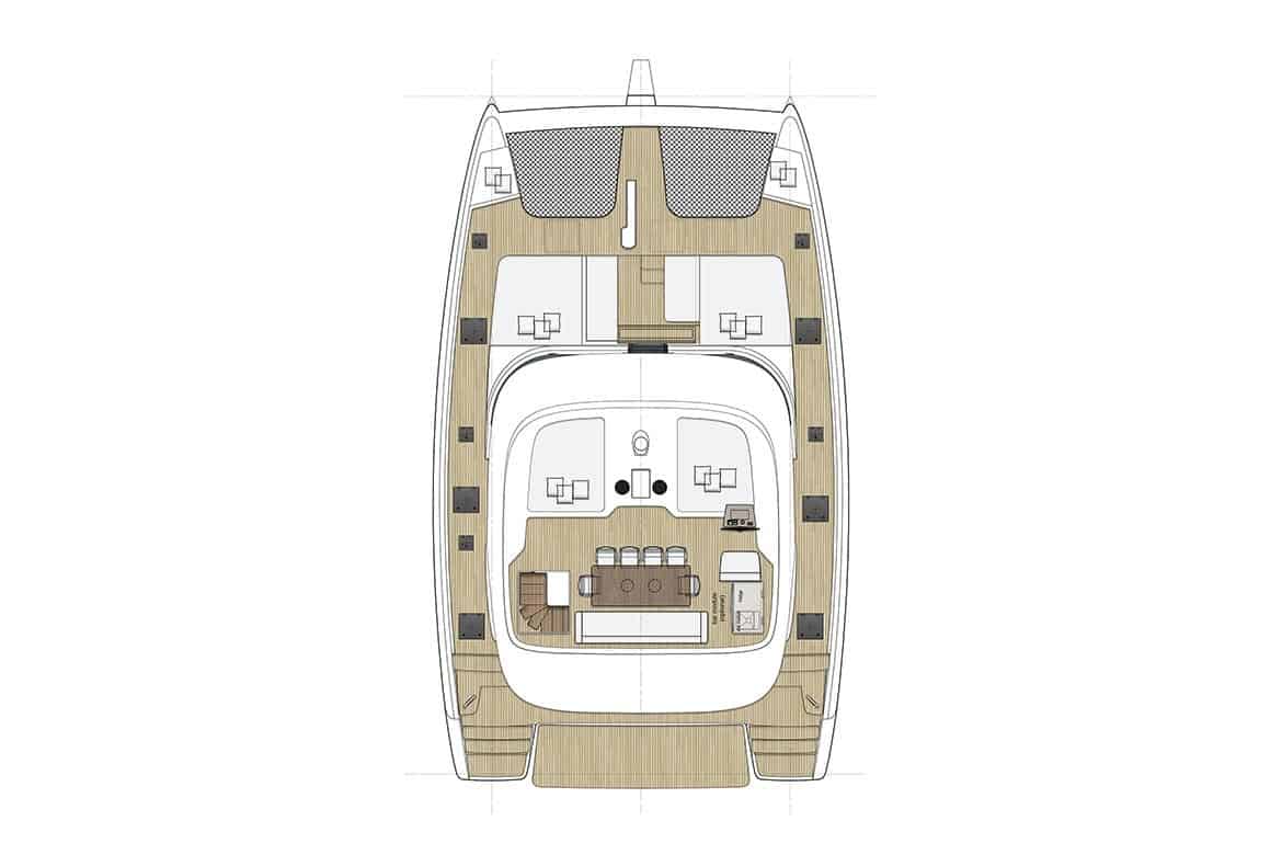 sunreef 50 cockpit layout