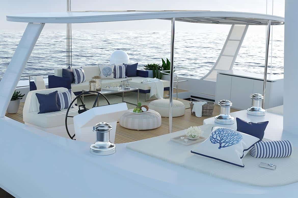 sunreef 60 cockpit lounge
