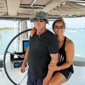 catamaran guru clients, toni and robert erdman, bought a yacht to liveaboard and run a yacht charter busienss