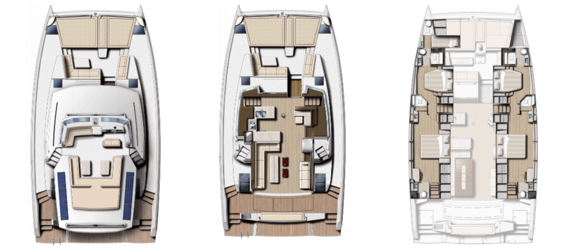 bali catamaran layout