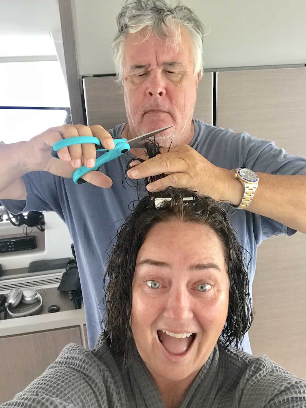 Catamaran spa hair cut