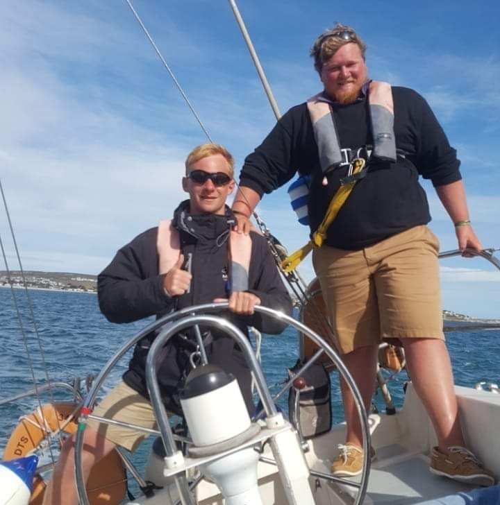 steele greyling and sailing school student, Lawrence Trevor Brown​