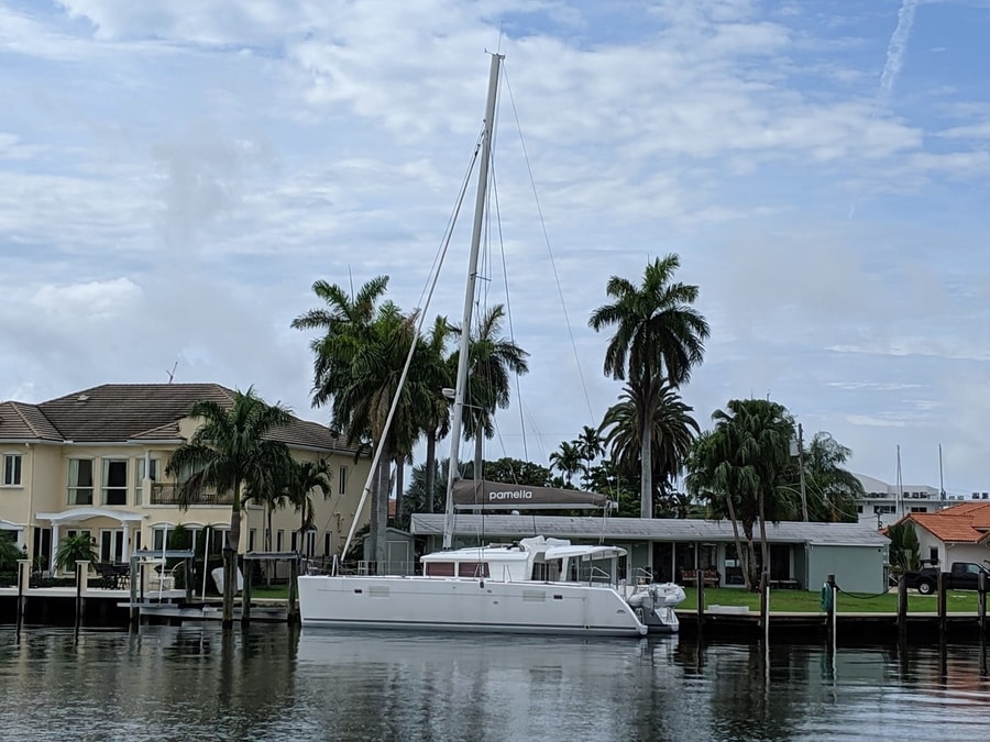 catamaran guru client, jeff miller's, lagoon 450 named here and now | The Catamaran Gurus catamaran guru client, jeff miller's, lagoon 450 named here and now