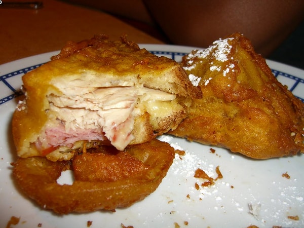 leftover turkey monte cristo sandwich