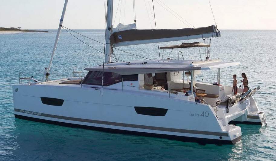 fp lucia 40 charter boat cowboy cat