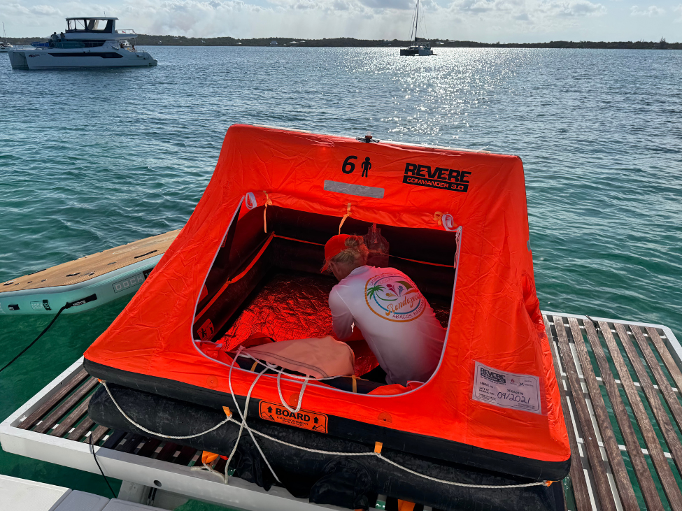 life raft tutorial 2 | The Catamaran Gurus life raft tutorial