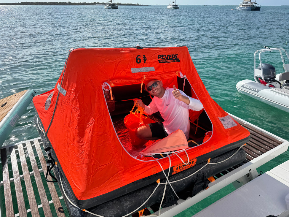 life raft tutorial 3 | The Catamaran Gurus life raft tutorial