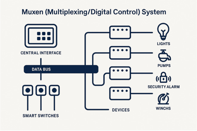 catamaran electric system - muxen